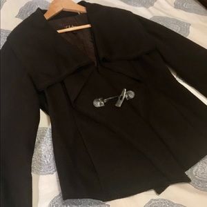 Cole Haan Wool Blazer Dark Brown